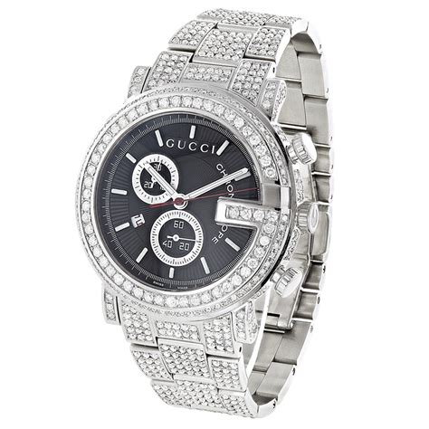 gucci g chrono diamond|gucci chronograph watch.